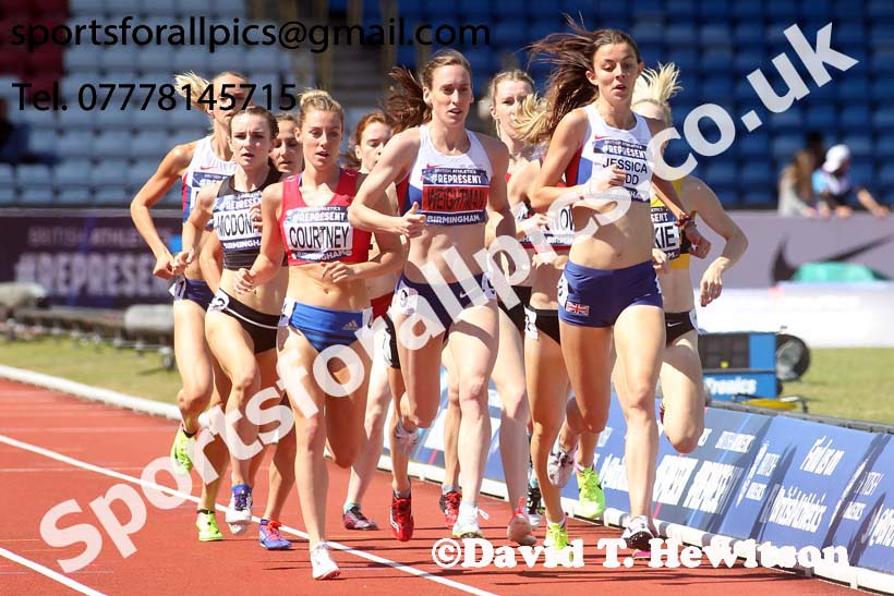 Womens 1500 metres, British World Championship Team Trials, Alexander Stadium, Birmingham
